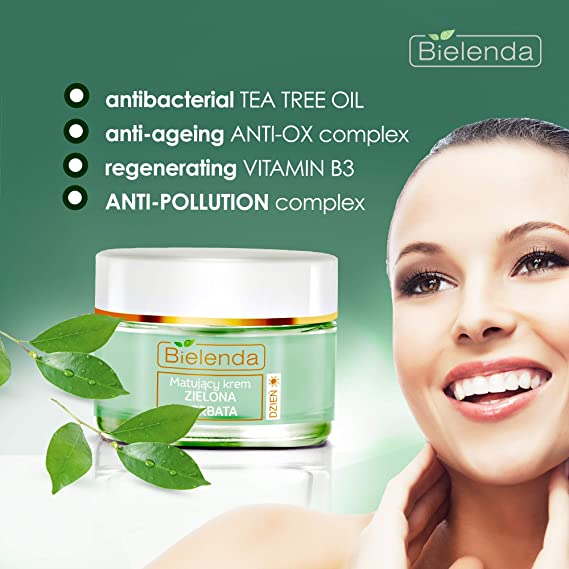 Bielenda green tea matifying day creamمرطب بيلندا